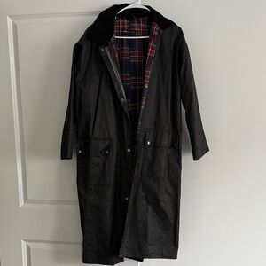 Black Woman’s Coat ASOS with Plaid Lining